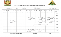 جدول المحاضرات النظرية والتطبيقية للفرقة الثالثة قسم تكنولوجيا التعليم للفصل الدراسي الثاني للعام الجامعي 2014 / 2015