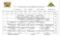 جدول المحاضرات النظرية والتطبيقية للفرقة الثانية قسم التربية الموسيقية للفصل الدراسي الثاني للعام الجامعي 2014 / 2015