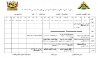 جـــدول المحـــاضرات النظريــــة والتطبيقية للفصـــل الــدراسى الأول للعـــام الــــدراسى 2014-2015 بقسم الأقتصاد المنزلي الفرقة الثالثة