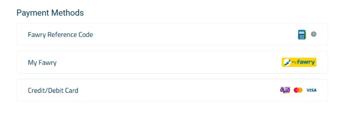 إضافة وسيلة الدفع MY Fawry بتطبيق التحصيل الإلكتروني