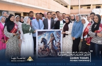 رئيس جامعة بنها يتفقد كلية التربية النوعية اليوم