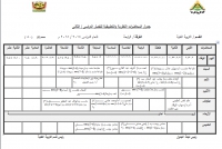 جدول المحاضرات النظرية والتطبيقية للفرقة الرابعة قسم التربية الفنية للفصل الدراسي الثاني للعام الجامعي 2014 / 2015